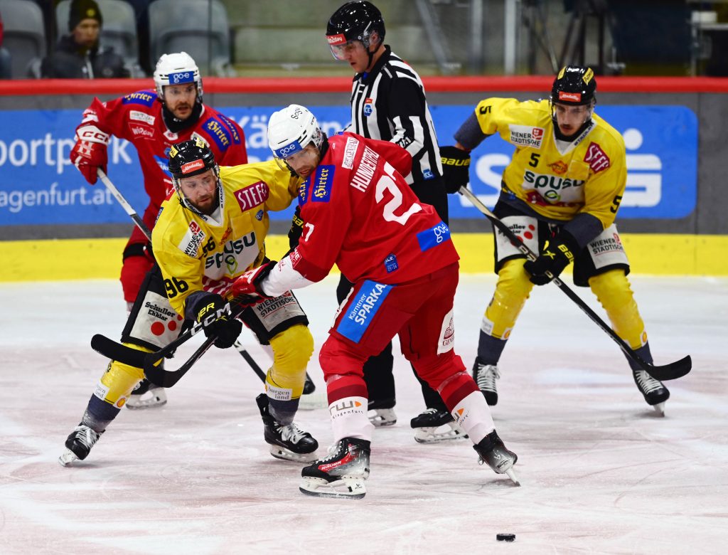 ( ec- kac gegen vienna capitals  ) ice hockey saison 2023/2024, eishockey österreich,