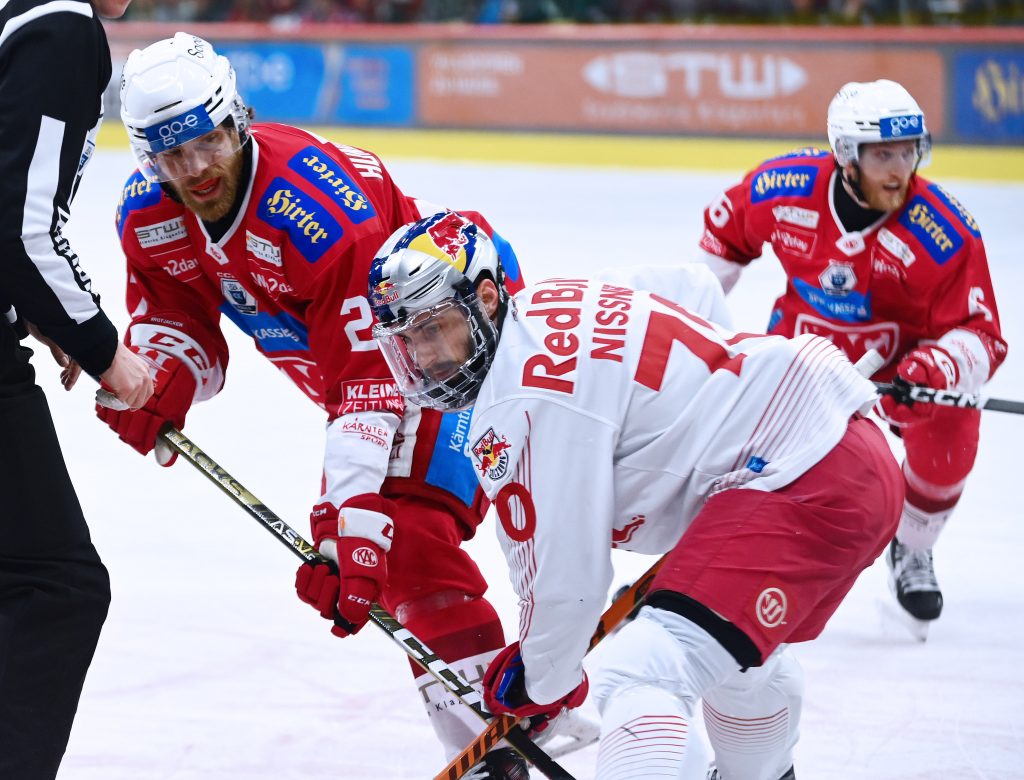 (ec- kac gegen red bull salzburg. ) ice hockey saison 2023/2024, eishockey österreich, playoffs, finale, spiel 5