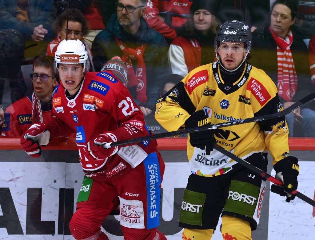 (ec- kac gegen hc pustertal wölfe) ice hockey saison 2024/2025, eishockey österreich, viertelfinale, playoffs, spiel 5