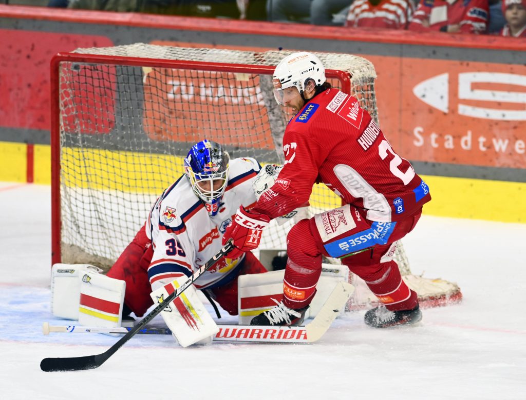 (ec- kac gegen red bull salzburg) ice hockey saison 2024/2025, eishockey österreich, finale, playoffs, spiel 3