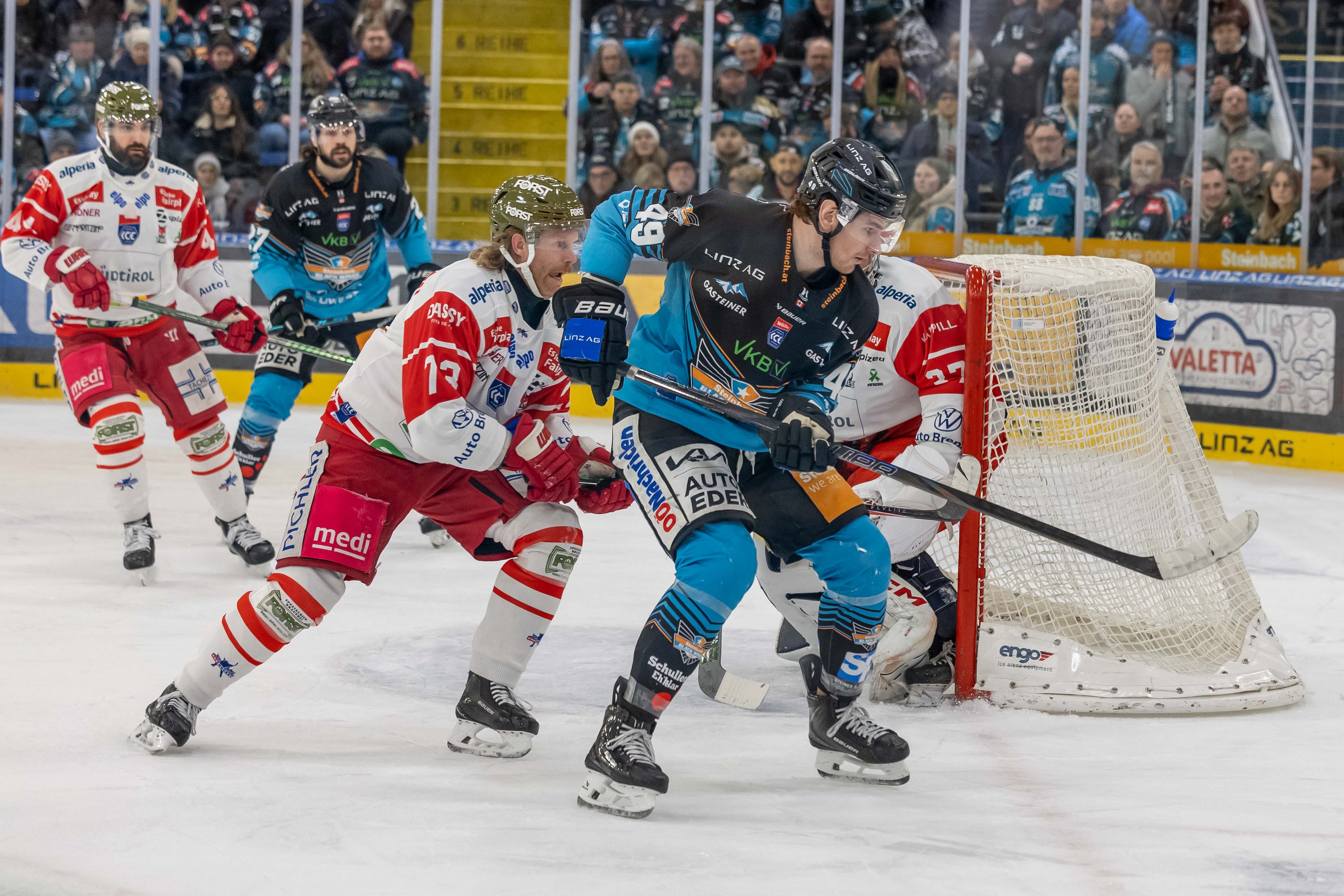 2026-01-28, Austria, Linz, LinzAG Eisarena, Sport, Eishockey, Steinbach Black Wings Linz vs HCB Südtirol Alperia Bozen, Foto (c) Hannes Draxler